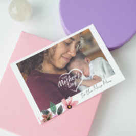 Custom Foto niedlich First Happy Mother Day Junge  Feiertagskarte