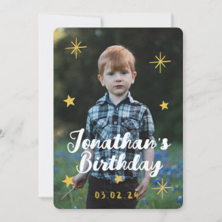 Custom Foto Niedlich Tiger Geburtstag Einladung