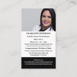 Custom Foto Nurse Practitioner Visitenkarte