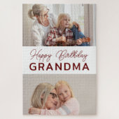 Custom Foto Oma Birthday Puzzle (Vertikal)