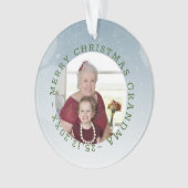 Custom Foto Oma Ornament (Vorderseite)