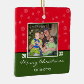 Custom Foto Oma Weihnachtsschmuck (Rechts)