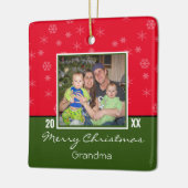 Custom Foto Oma Weihnachtsschmuck (Links)