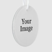Custom Foto Ornament (Vorderseite)