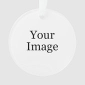 Custom Foto Ornament (Vorderseite)