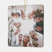 Custom Foto Ornament Doppelseitig, Weihnachts-Foto (Links)