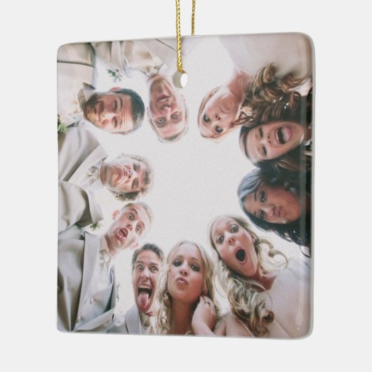 Custom Foto Ornament Doppelseitig, Weihnachts-Foto (Links)