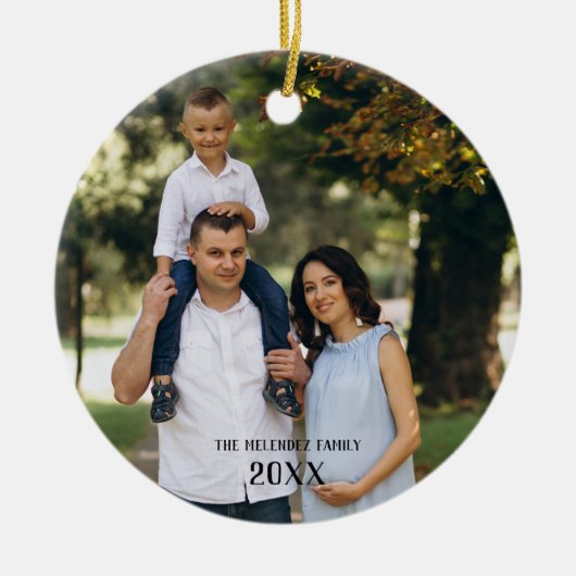 Custom Foto Ornament Niedlich Cactus Pattern (Vorne)