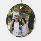 Custom Foto Ornament Niedlich Cactus Pattern (Links)