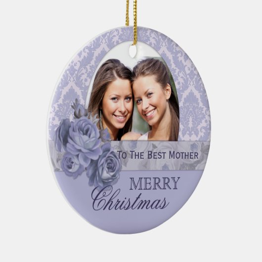 Custom Foto Ornament Weihnachtsgeschenk für Mutter (Rechts)