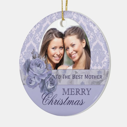 Custom Foto Ornament Weihnachtsgeschenk für Mutter (Links)