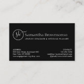 Custom Foto Overlay Wedelplaner Juwelierring Visitenkarte (Vorderseite)