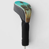 Custom Foto Palm Tree Tropical Golf Head Cover Headcover (angewinkelt)