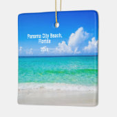 Custom Foto Panama City Beach Umbrells Keramikornament (Links)