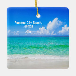 Custom Foto Panama City Beach Umbrells Keramikornament