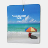 Custom Foto Panama City Beach Umbrells Keramikornament (Links)