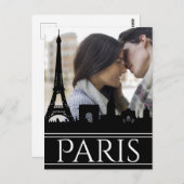 Custom Foto Paris Skyline mit Eiffelturm Postkarte (Vorne/Hinten)