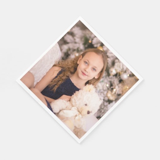 Custom Foto Party Paper Napkin Serviette (Ecke)