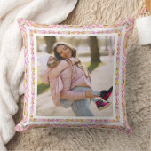 Custom Foto Pastel Pink Happy Green Mother Day Kissen (Decke)