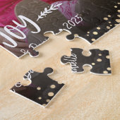 Custom Foto Peace Liebe Joy Moderne Typografie Puzzle (Seite)