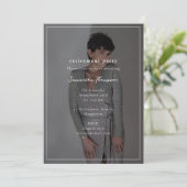 Custom Foto Pensionierung Party Celebration Invita Einladung (Stehend Vorderseite)