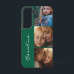 Custom Foto Personalisiert Forest Green Samsung Galaxy Hülle<br><div class="desc">Steigen Sie Ihre Samsung Galaxy S22 mit unserem individuellen Foto personalisierten Waldgrün Gehäuse aus. Dieses elegante und stilvolle Gehäuse zeigt Ihre Lieblings-Erinnerungen mit drei personalisierten Foto-Slots und einem Platz für Ihren Namen. Personalisierte Touch: Fügen Sie Ihre Lieblings-Fotos und Namen für ein wirklich einzigartiges Aussehen. Machen Sie Ihr Telefon so einzigartig...</div>