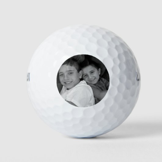 Custom Foto Personalisiert Golf Ball Geburtstag (Vorderseite)