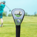 Custom Foto Personalisiert Golf Head Cover Golf Headcover<br><div class="desc">Muss Ihr Golffrei Papa (oder Mama) Leckerei haben und ein Lieblings-Foto haben? Fügen Sie es einfach zu dieser Treiberabdeckung hinzu. Es gibt Platz für Ihre Initialen auf dem Golfball und eine Anzahl auch. Wir sollten immer lächeln</div>