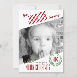 Custom Foto Personalisiert Holiday Weihnachtskarte Feiertagskarte