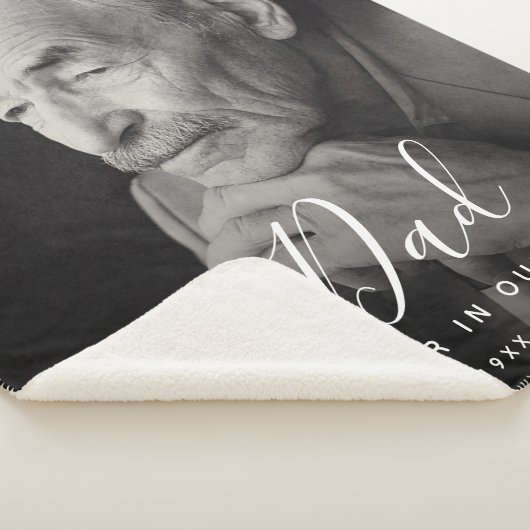 Custom Foto Personalisiert Memorial Vater Vater Sherpadecke (3/4)