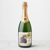 Custom Foto Personalisiert Sparkling Weinflasche L Schaumweinetikett (Vorderseite)