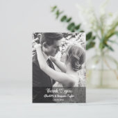 Custom Foto Personalisiert Stilvolle romantische H Postkarte (Stehend Vorderseite)