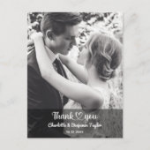 Custom Foto Personalisiert Stilvolle romantische H Postkarte (Vorderseite)