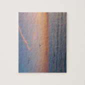 Custom Foto Personalisiert Sunset Beach Waves Puzzle (Vertikal)