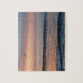 Custom Foto Personalisiert Sunset Beach Waves Puzzle (Vertikal)
