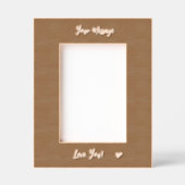 Custom Foto Personalize Couple Valentine's Day Geätzte Rahmen (Vorderseite)