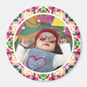 Custom Foto Pink Großeltern Tag Granny Keepake Magnet