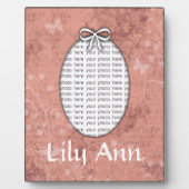 Custom Foto Plaque für Mädchen Personalisiert Fotoplatte (Vorderseite)