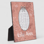 Custom Foto Plaque für Mädchen Personalisiert Fotoplatte (Seite)
