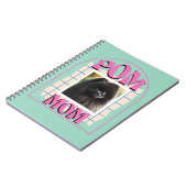 Custom Foto Pom Dog Mama Shirt Spitz Eigentümer Notizblock (Linke Seite)