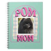 Custom Foto Pom Dog Mama Shirt Spitz Eigentümer Notizblock (Vorderseite)