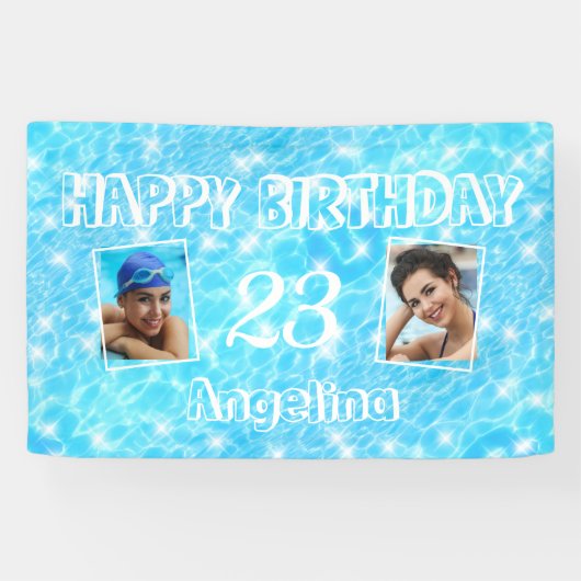 Custom Foto Pool Party Beach Hochzeitssommer Party Banner