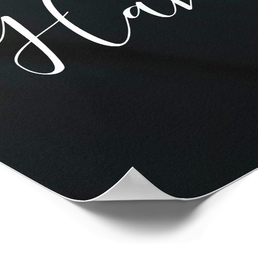 Custom Foto Poster mit Whimsikskript (Ecke)