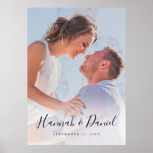 Custom Foto Poster mit Whimsikskript (Vorne)