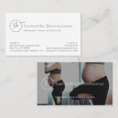 Custom Foto Pregnant Doula Birth Coach Visitenkarte (Vorne/Hinten)