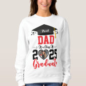 Custom Foto Proud Graduate Family 2025 Geschenke Sweatshirt (Vorderseite)