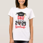 Custom Foto Proud Graduate Family 2025 Geschenke T-Shirt (Vorderseite)