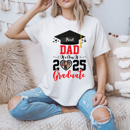 Custom Foto Proud Graduate Family 2025 Geschenke T-Shirt