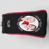 Custom Foto Putter Personalisiert Golfer Monogram Golf Headcover (Vorderseite)