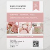 Custom Foto QR Bäckerei Flyer (Vorne)